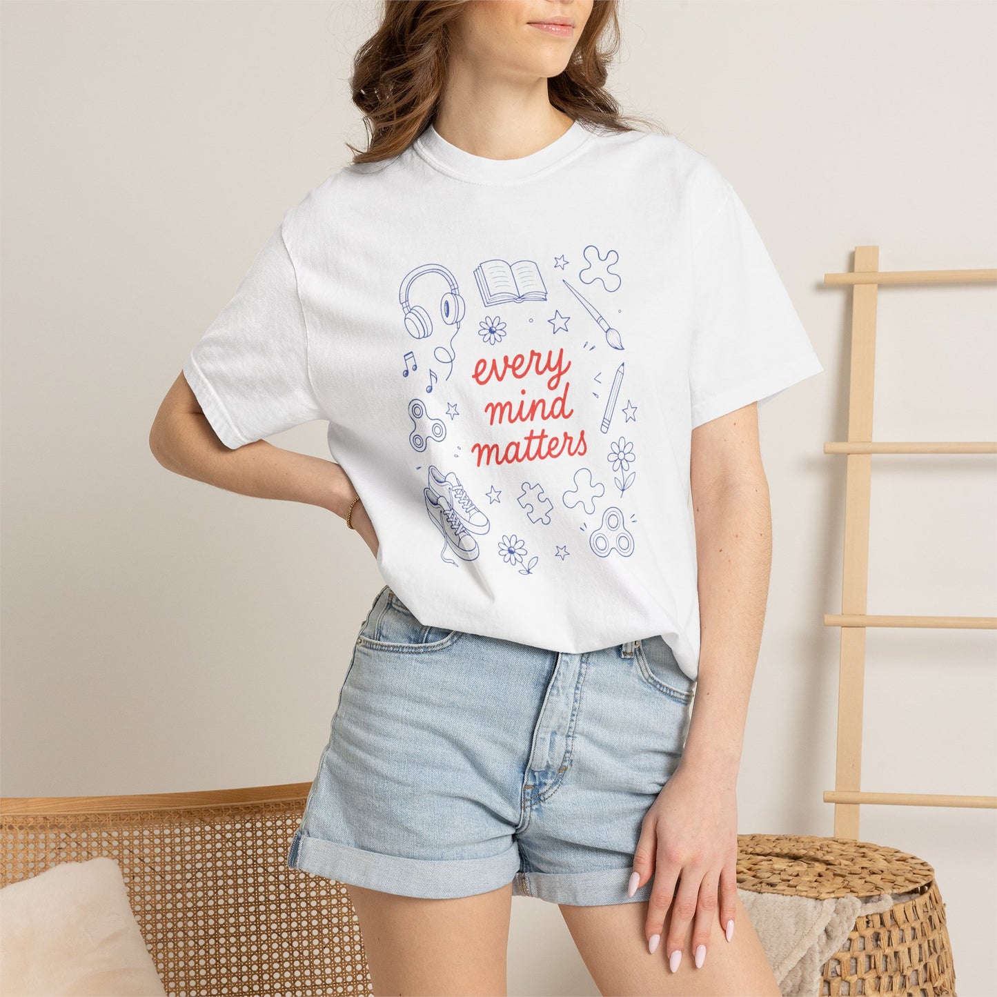 Every Mind Matters Comfort Colors T-Shirt | Neurodiversity & Inclusion Shirt