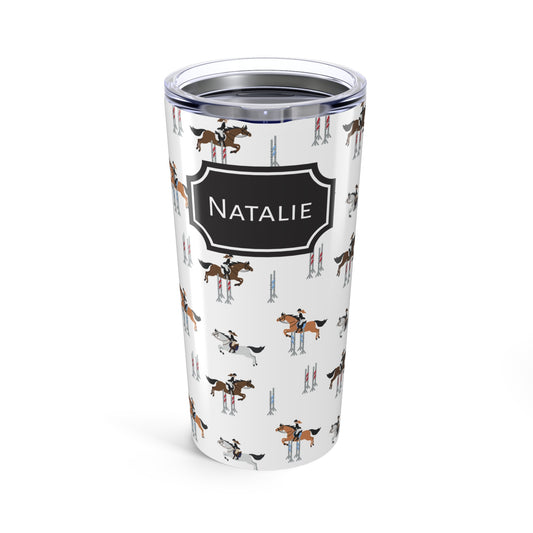 Personalized Show Jumper 20oz Stainless Steel Tumbler