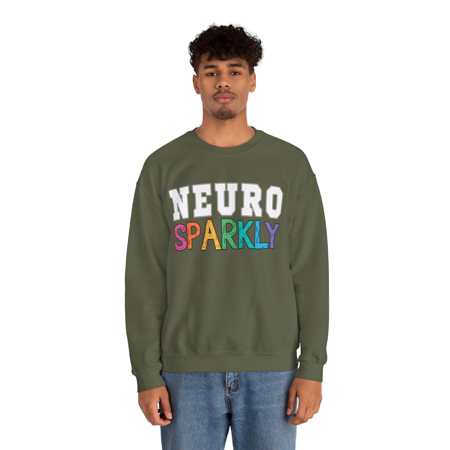 Neuro Sparkly Sweatshirt | Autism Awareness & Neurodiversity Inclusion Crewneck