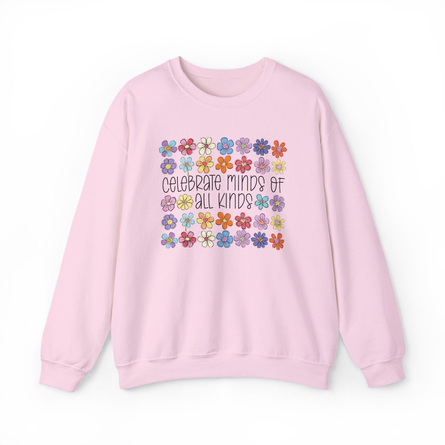Celebrate Minds of All Kinds | Cozy Crewneck Sweatshirt