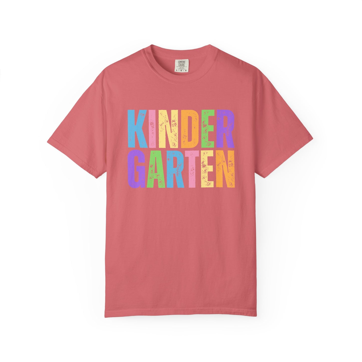 Kindergarten Comfort Colors® T-Shirt | Grade Level Teacher Shirt