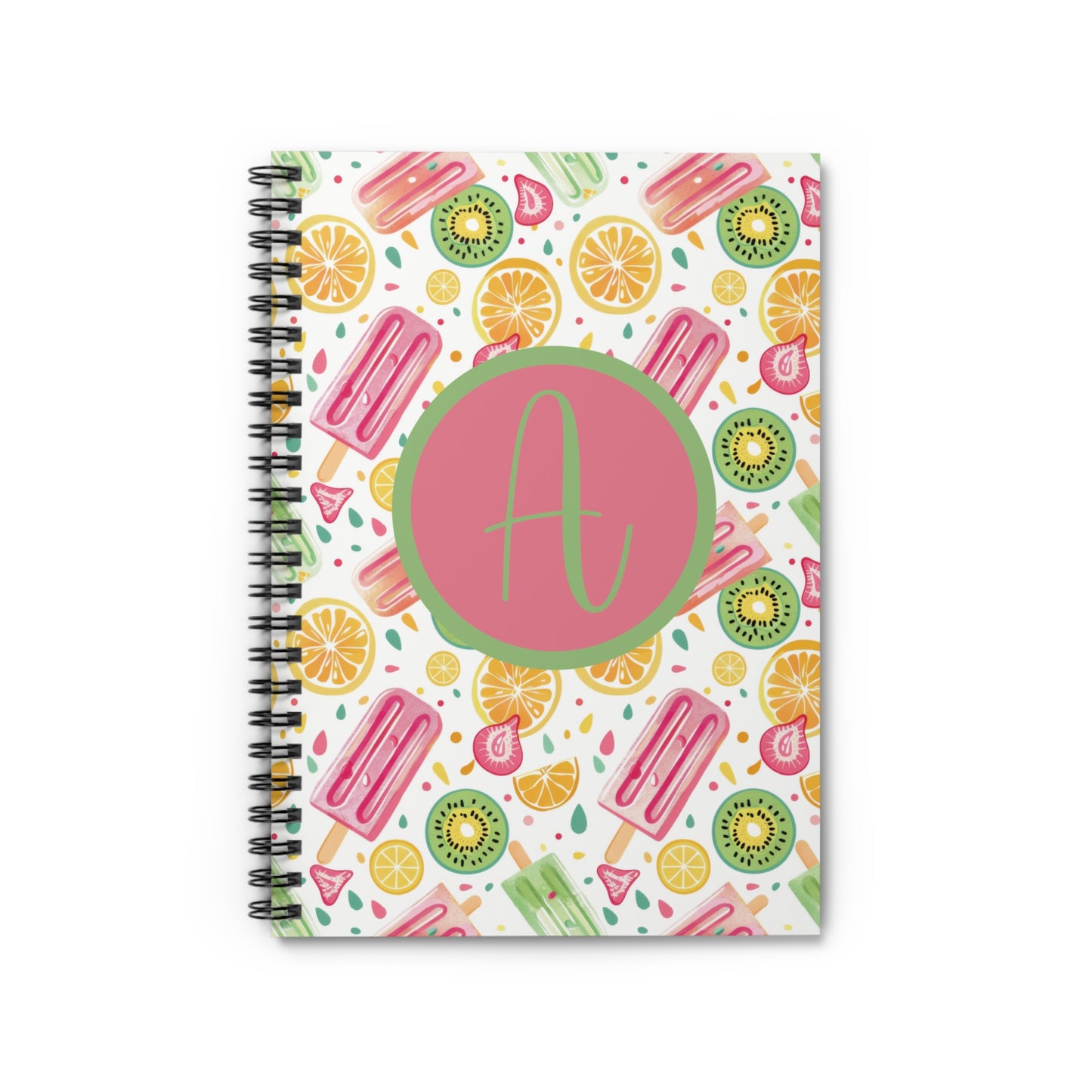 Personalized Summer Treats Spiral Notebook
