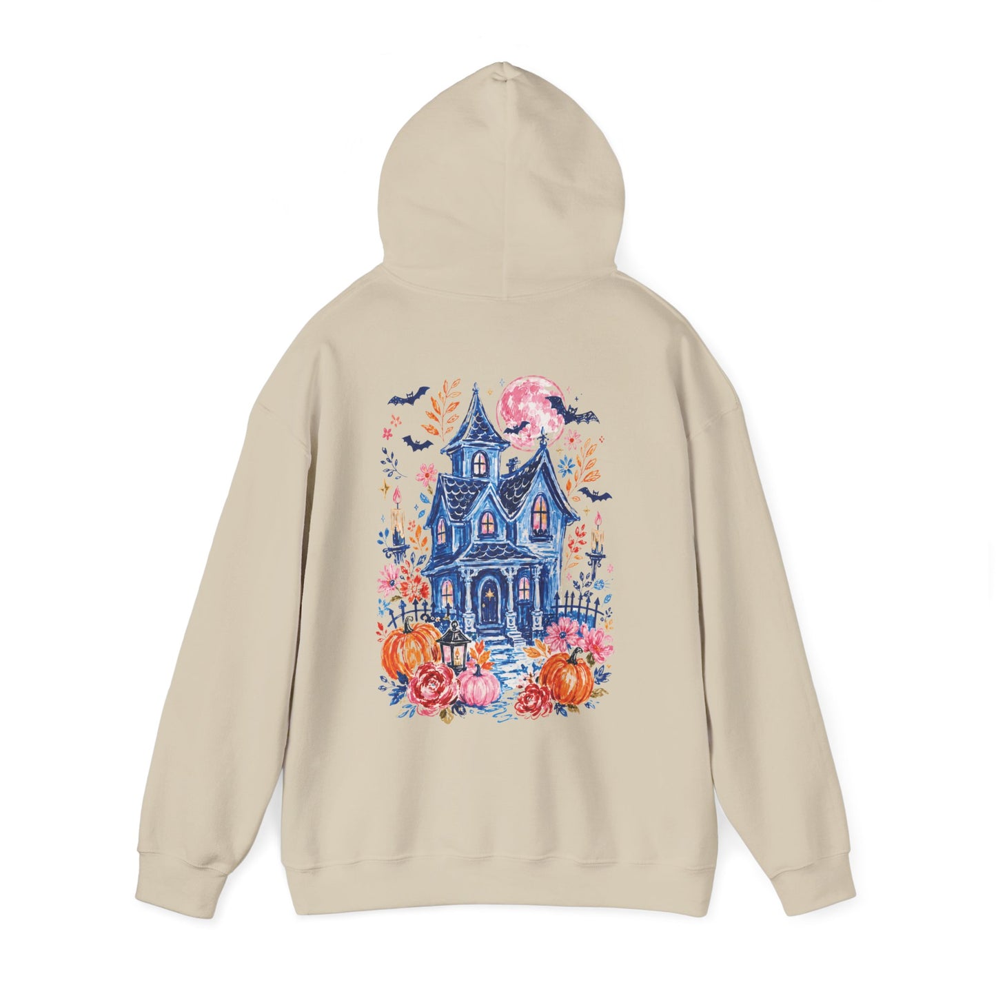 Whimsical Haunted House Hoodie | Cozy Halloween Hoodie
