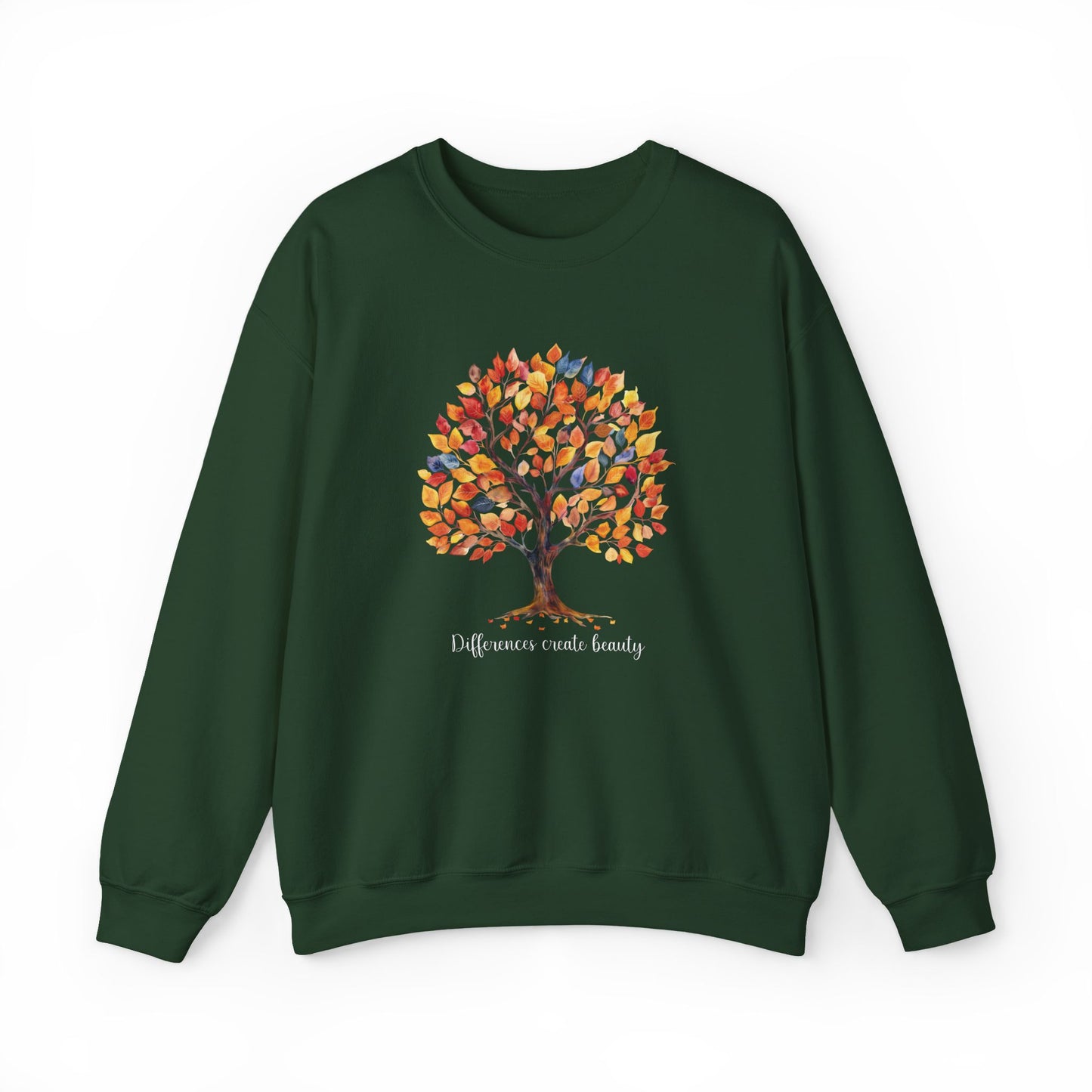 Fall Tree of Belonging Sweatshirt | Gildan Heavy Blend Crewneck