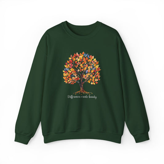 Fall Tree of Belonging Sweatshirt | Gildan Heavy Blend Crewneck