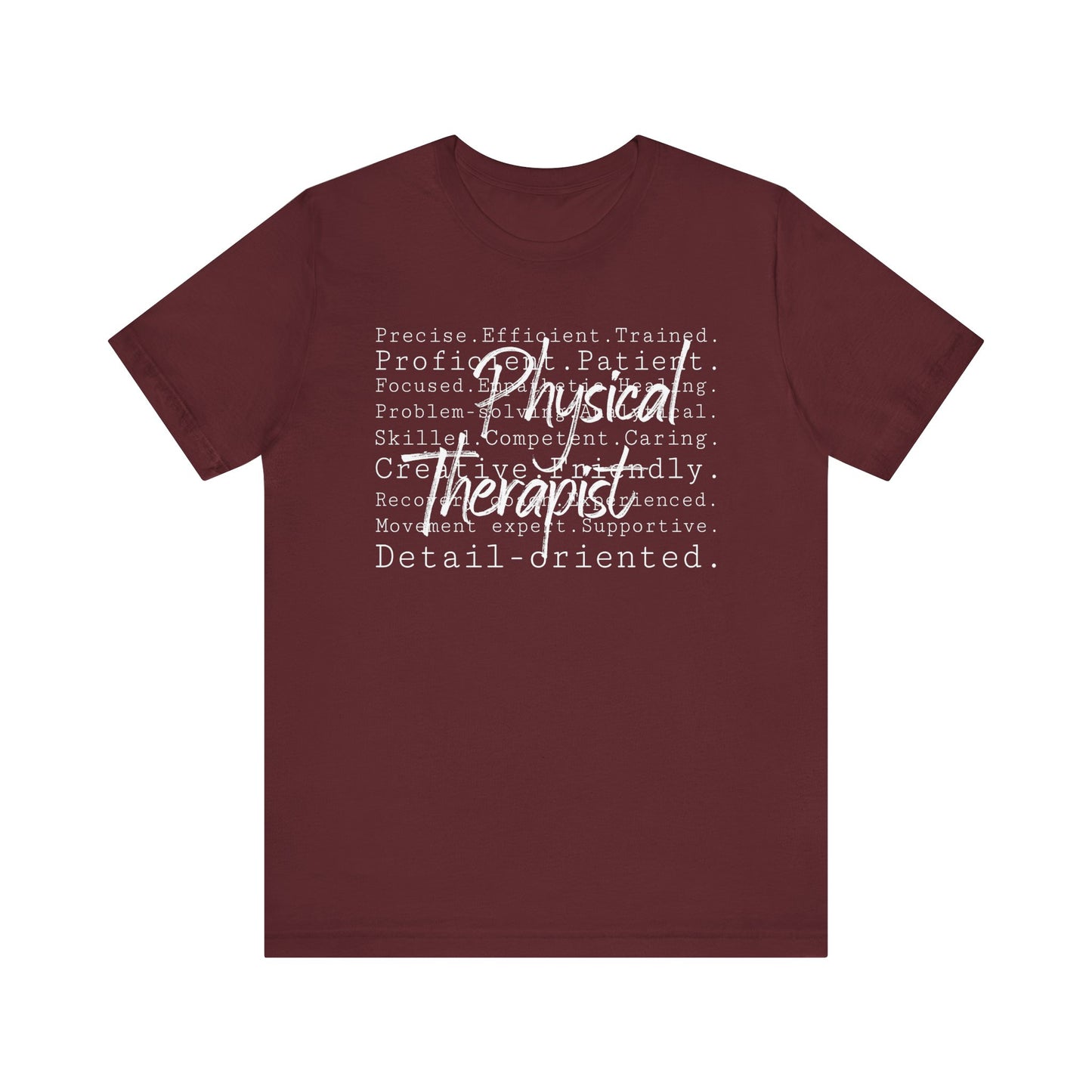 Physical Therapist Word Art Short Sleeve Unisex T-Shirt