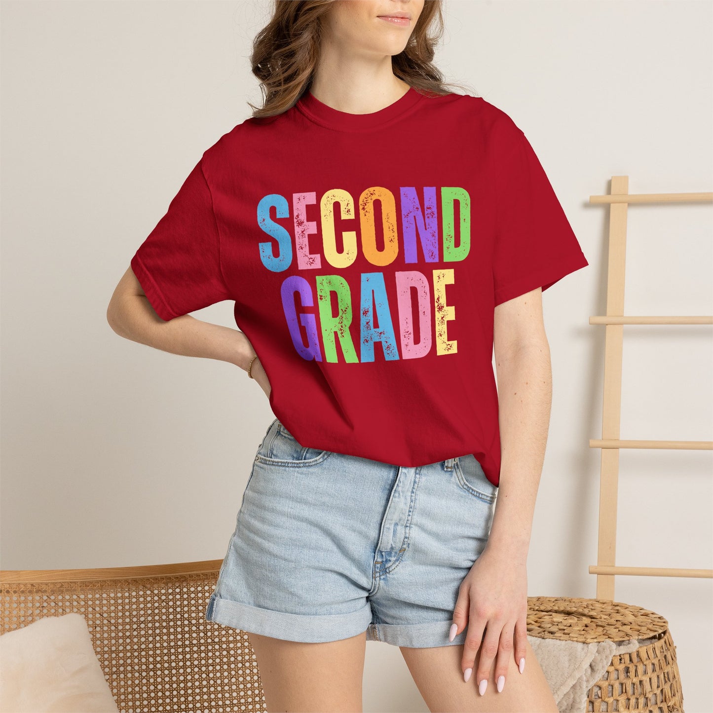 Second Grade  Comfort Colors® T-Shirt | Grade Level Teacher Shirt