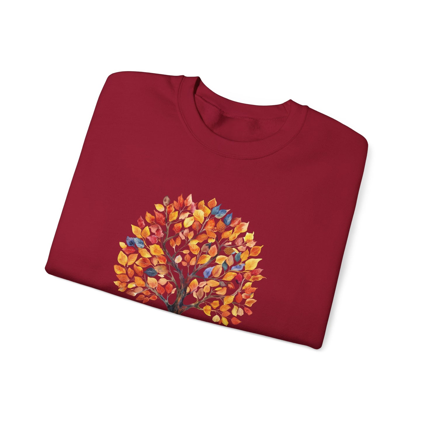 Fall Tree of Belonging Sweatshirt | Gildan Heavy Blend Crewneck
