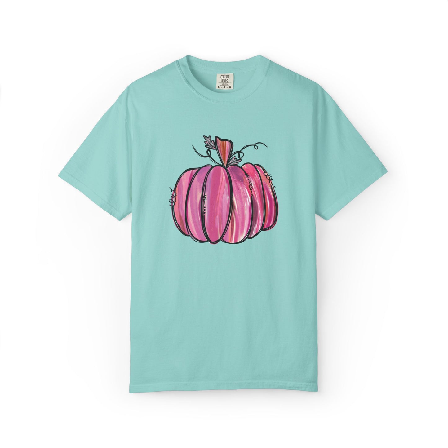 Pink Pumpkin Comfort Colors T-Shirt | The Anchored Bloom