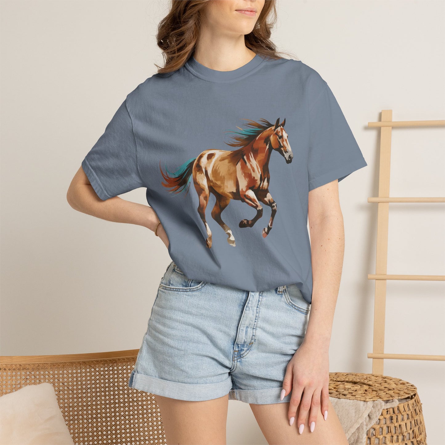 Painted  Western Horse Graphic Shirt