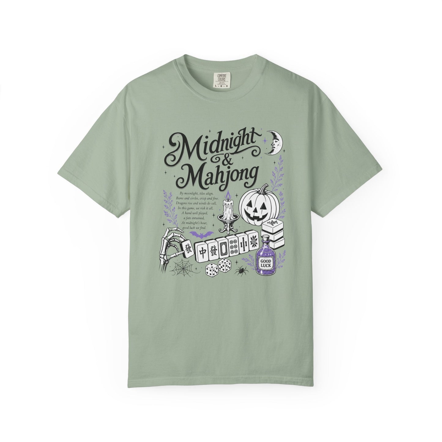 Midnight & Mahjong T-Shirt | Halloween Mahjong Shirt