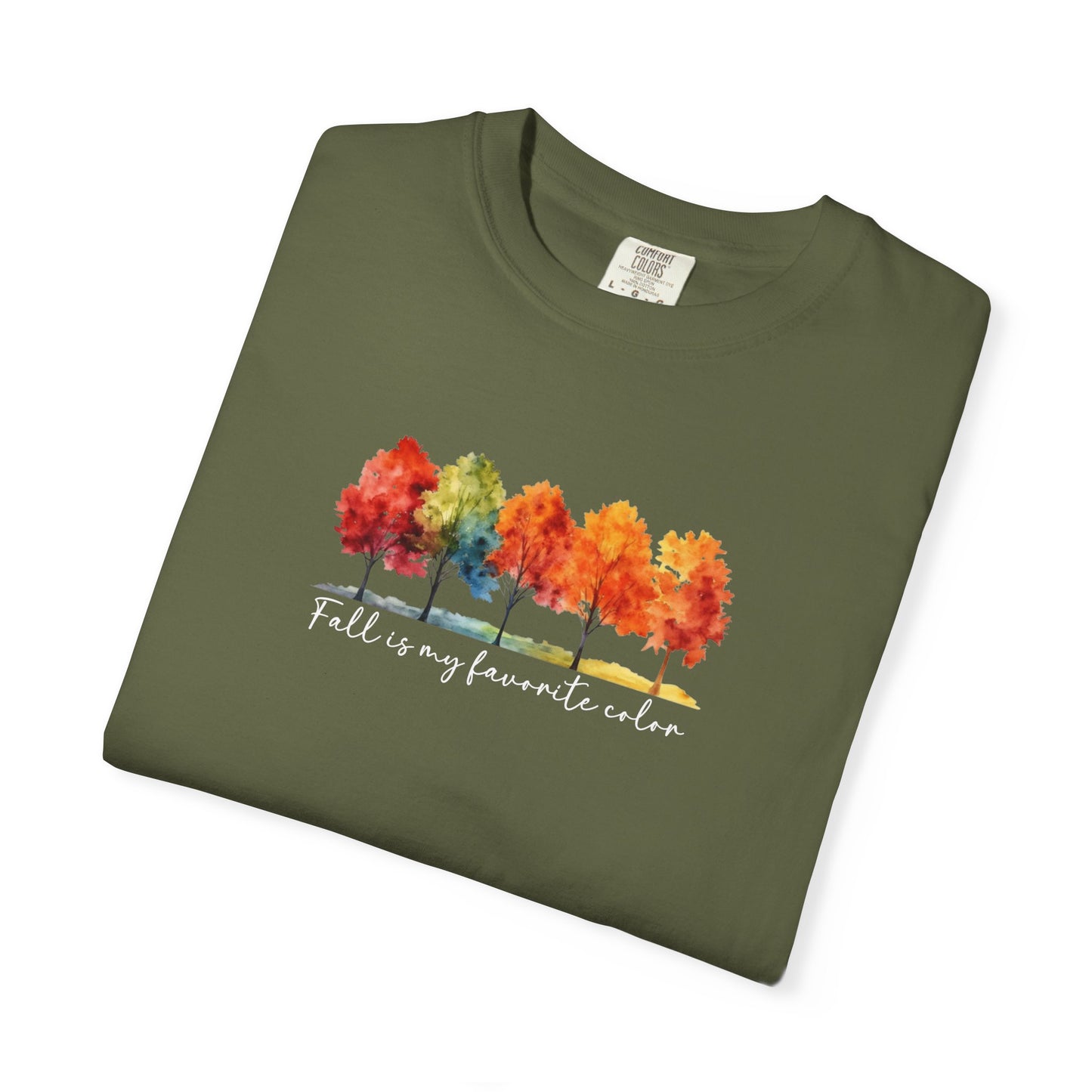 Fall Is My Favorite Color T-Shirt | Watercolor Trees Graphic Shirt