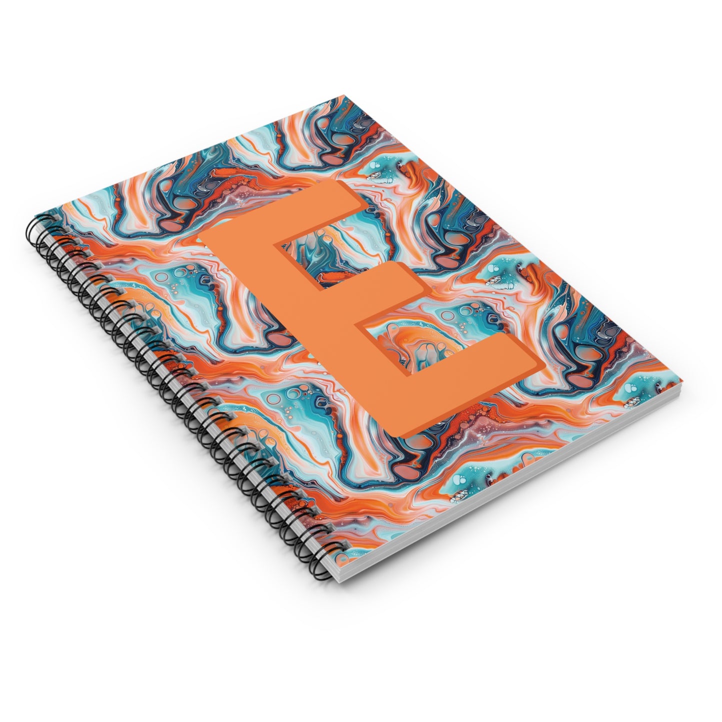 Personalized Marble Spiral Notebook