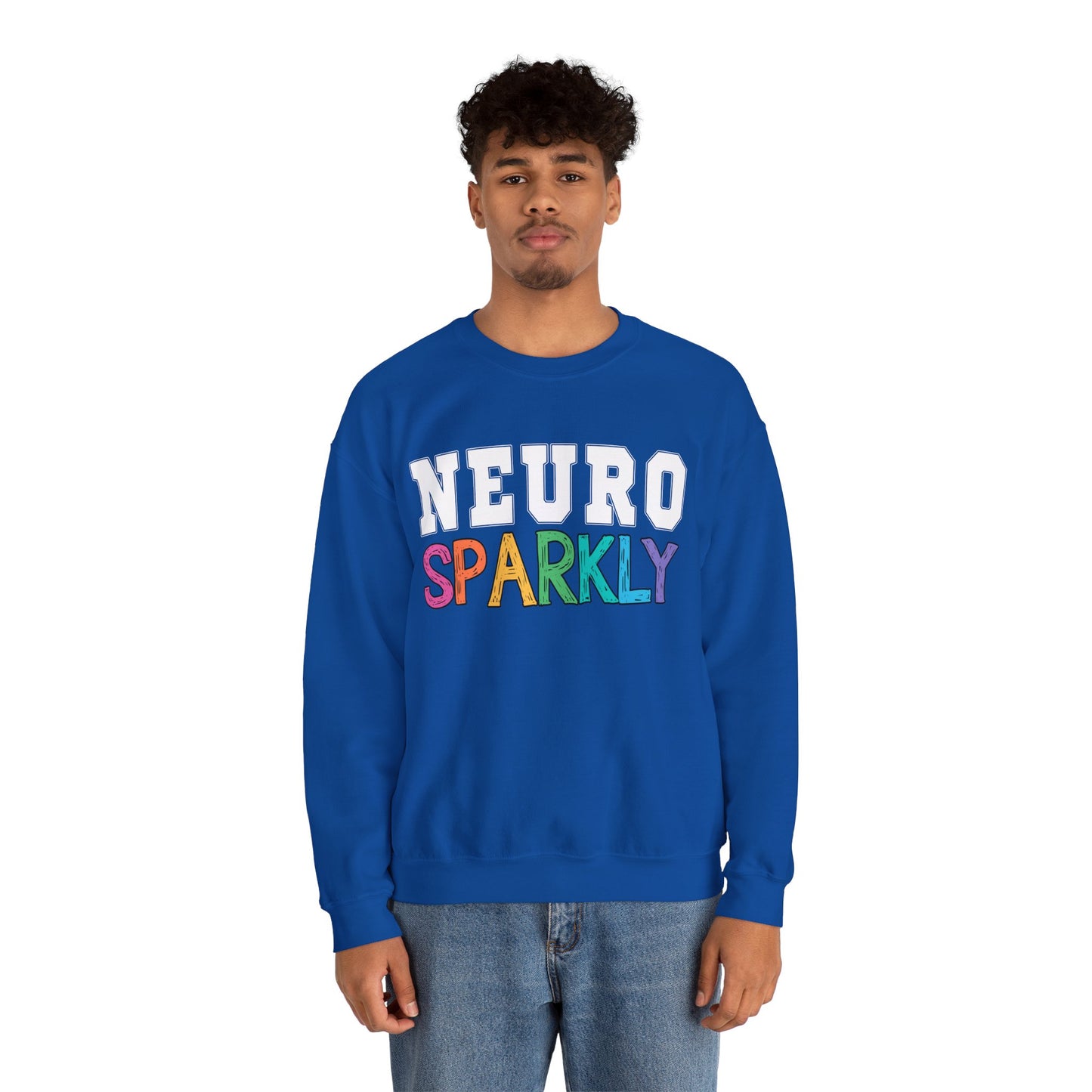 Neuro Sparkly Sweatshirt | Autism Awareness & Neurodiversity Inclusion Crewneck