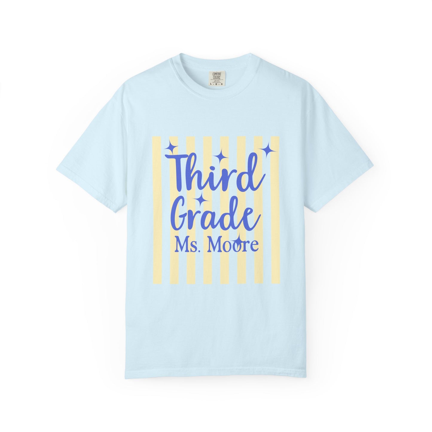 Personalized Third Grade Teacher Shirt | Custom Matching Third Grade Teacher Comfort Colors T-Shirt