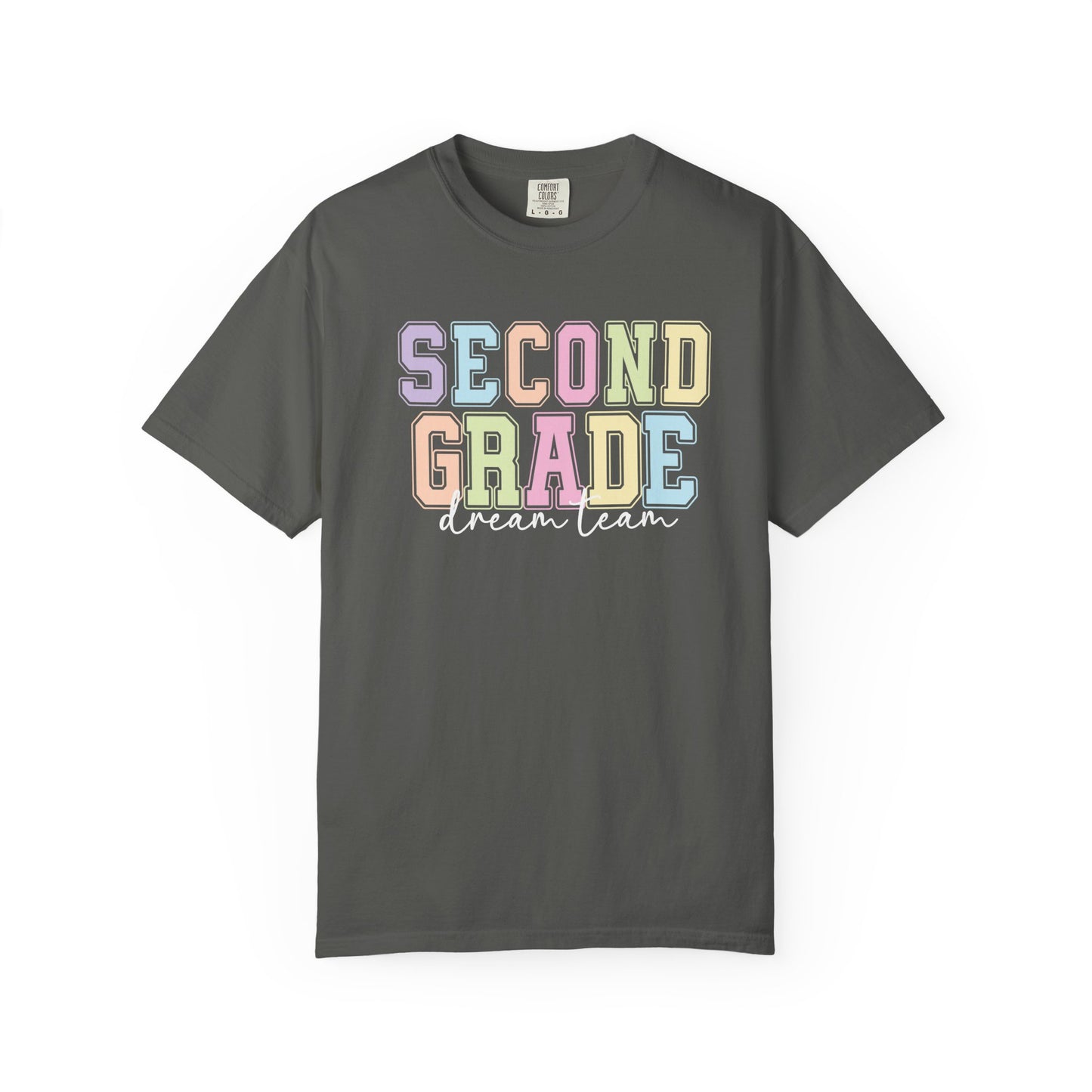 Second Grade Dream Team Comfort Colors® Teacher Shirt | Grade Level Teacher T-Shirt