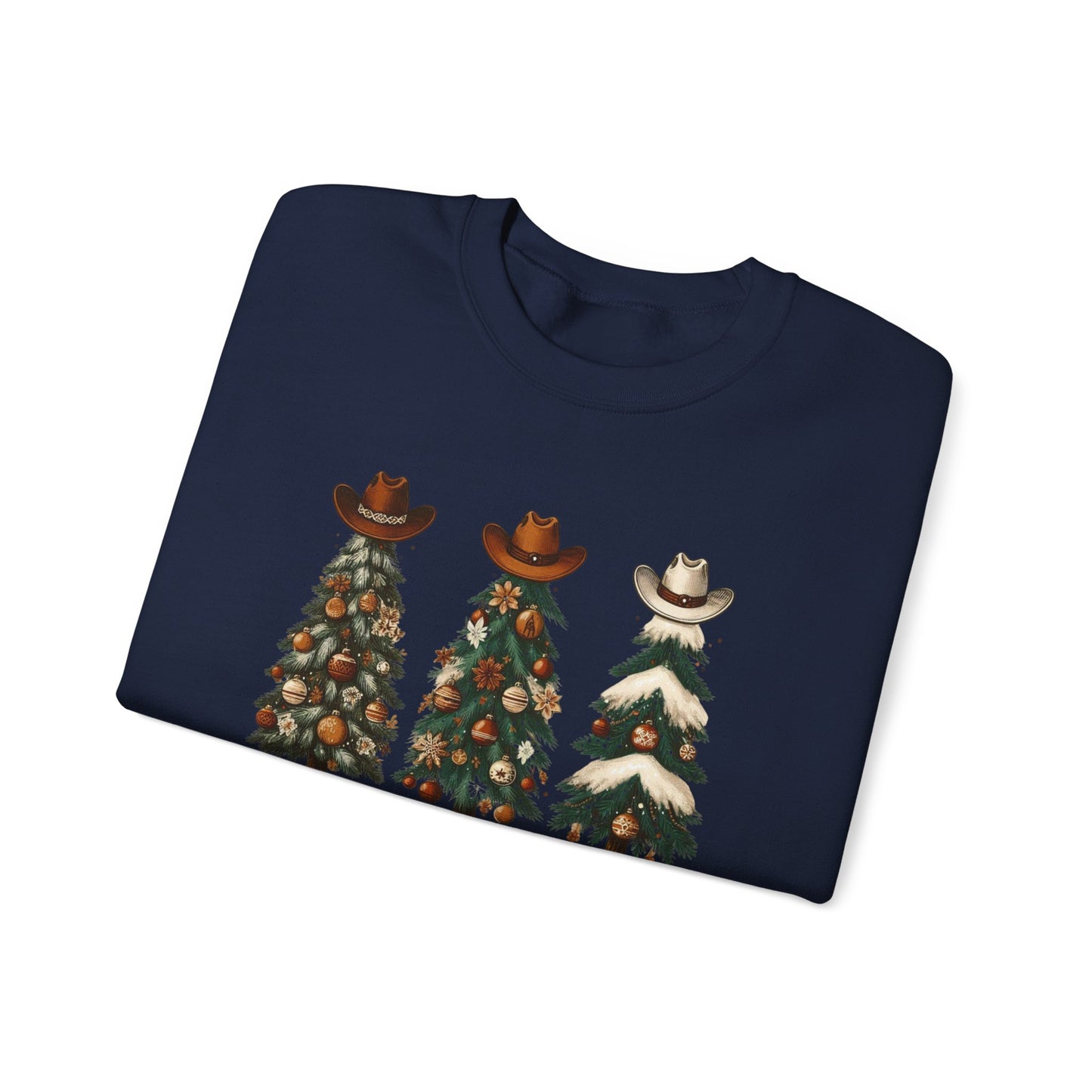 Howdy Holidays Western Christmas Sweatshirt – Unisex Crewneck