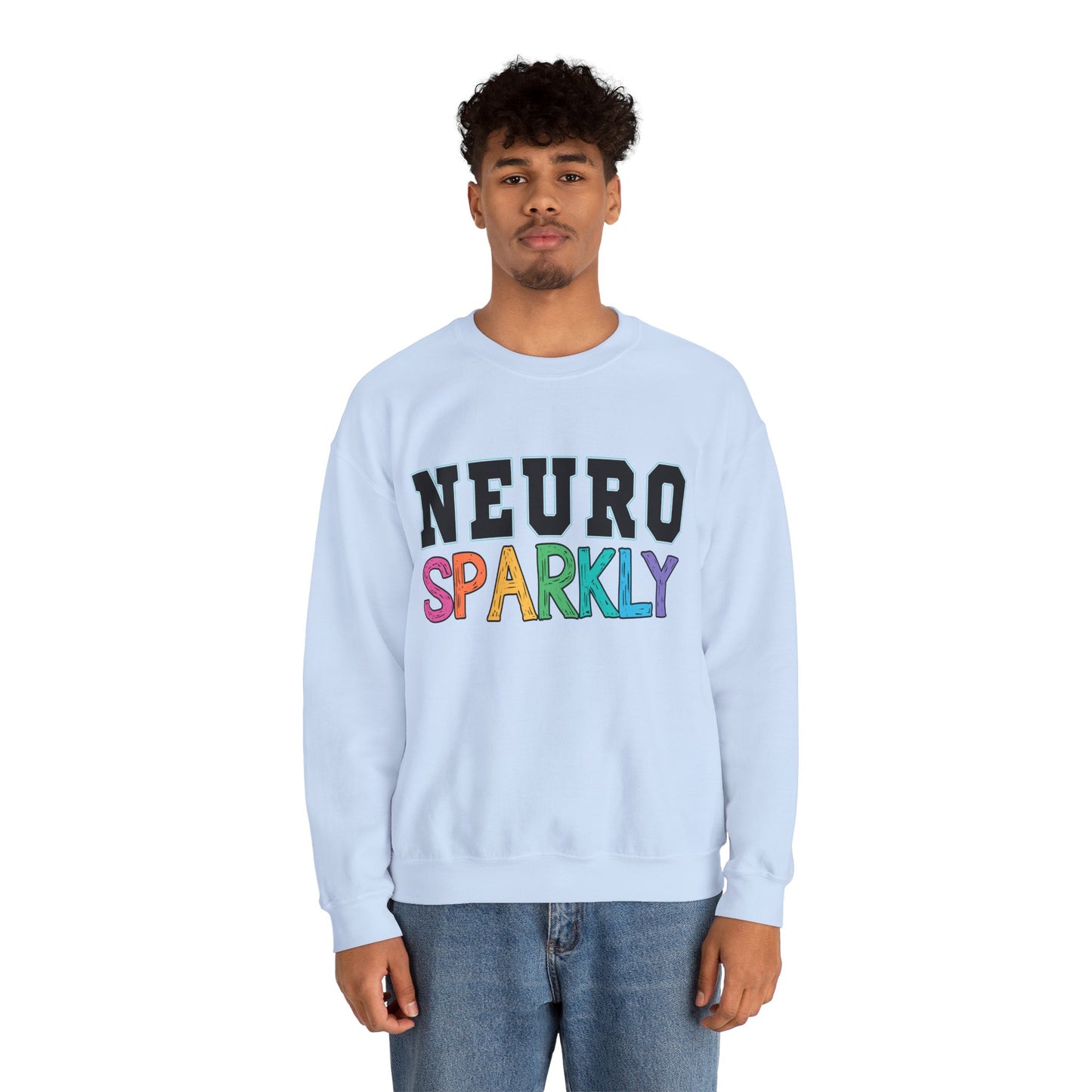 Neuro Sparkly Sweatshirt | Autism Awareness & Neurodiversity Inclusion Crewneck