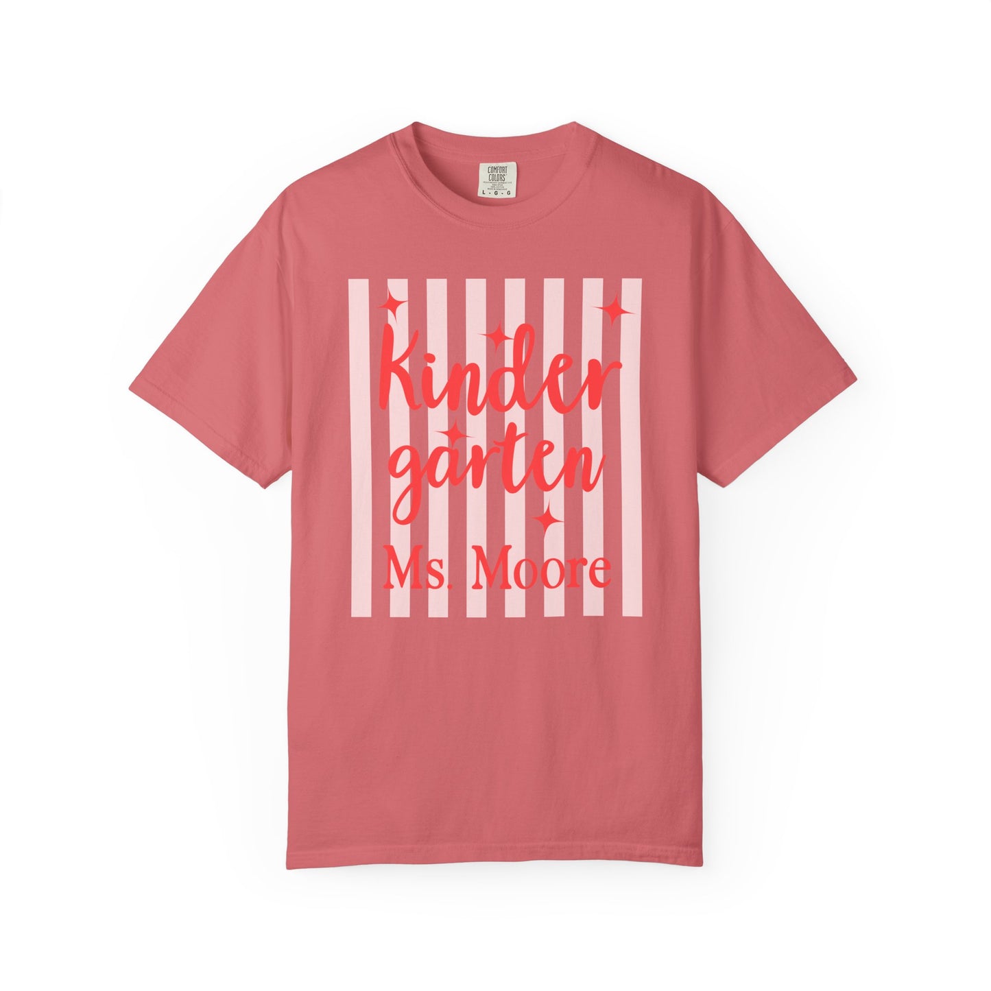 Personalized Kindergarten Teacher Shirt | Custom Matching Kindergarten Teacher Comfort Colors T-Shirt