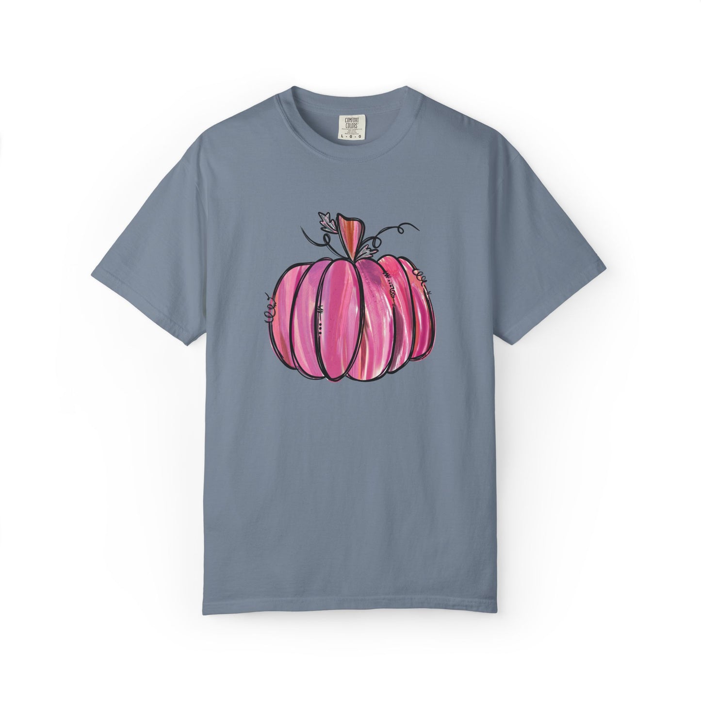 Pink Pumpkin Comfort Colors T-Shirt | The Anchored Bloom