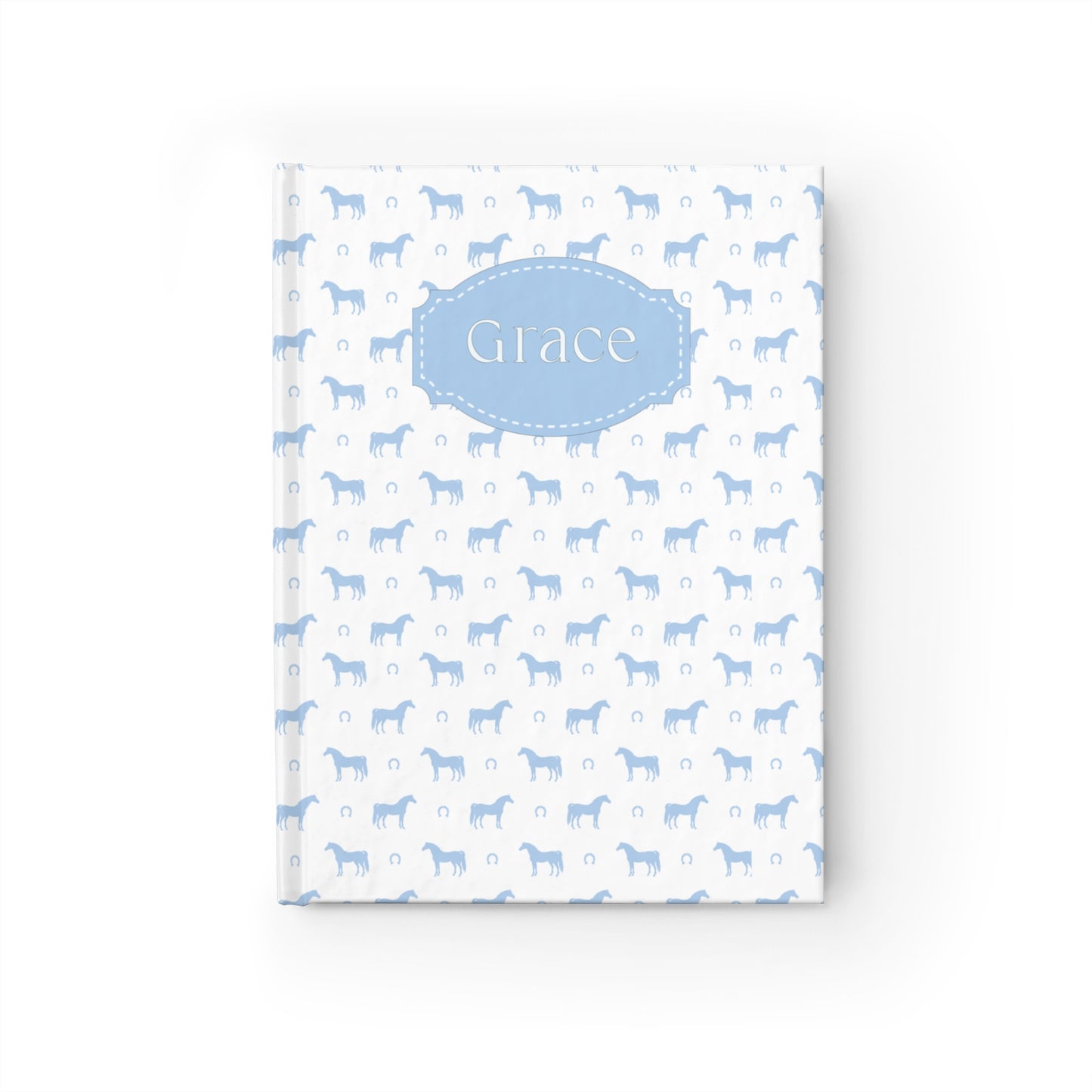 Personalized Horse Pattern Hardcover Journal for Everyday Notes and Keepsakes