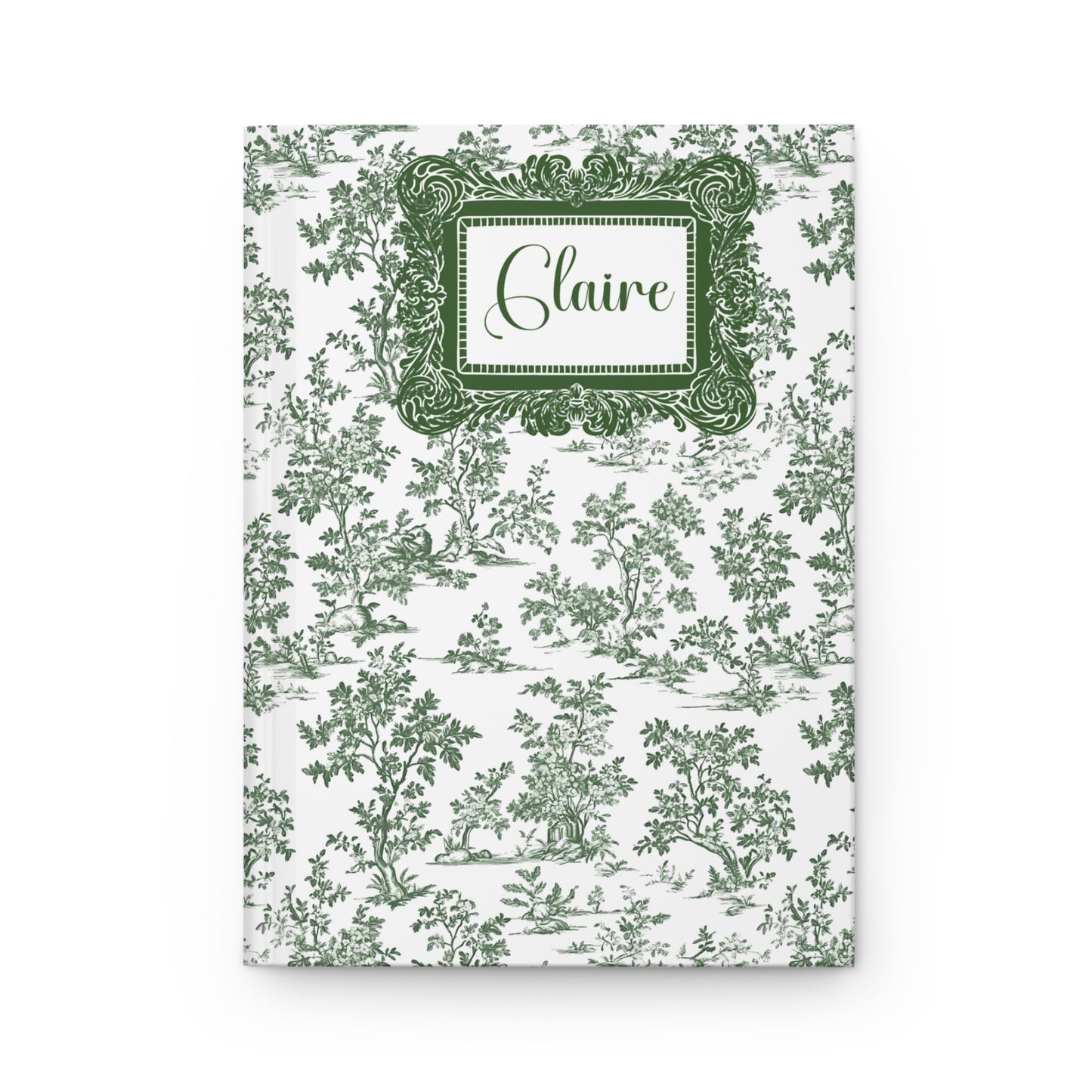 Personalized Classic Toile Hardcover Journal