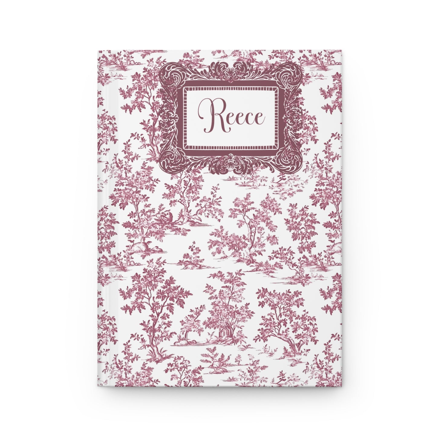 Personalized Classic Toile Hardcover Journal