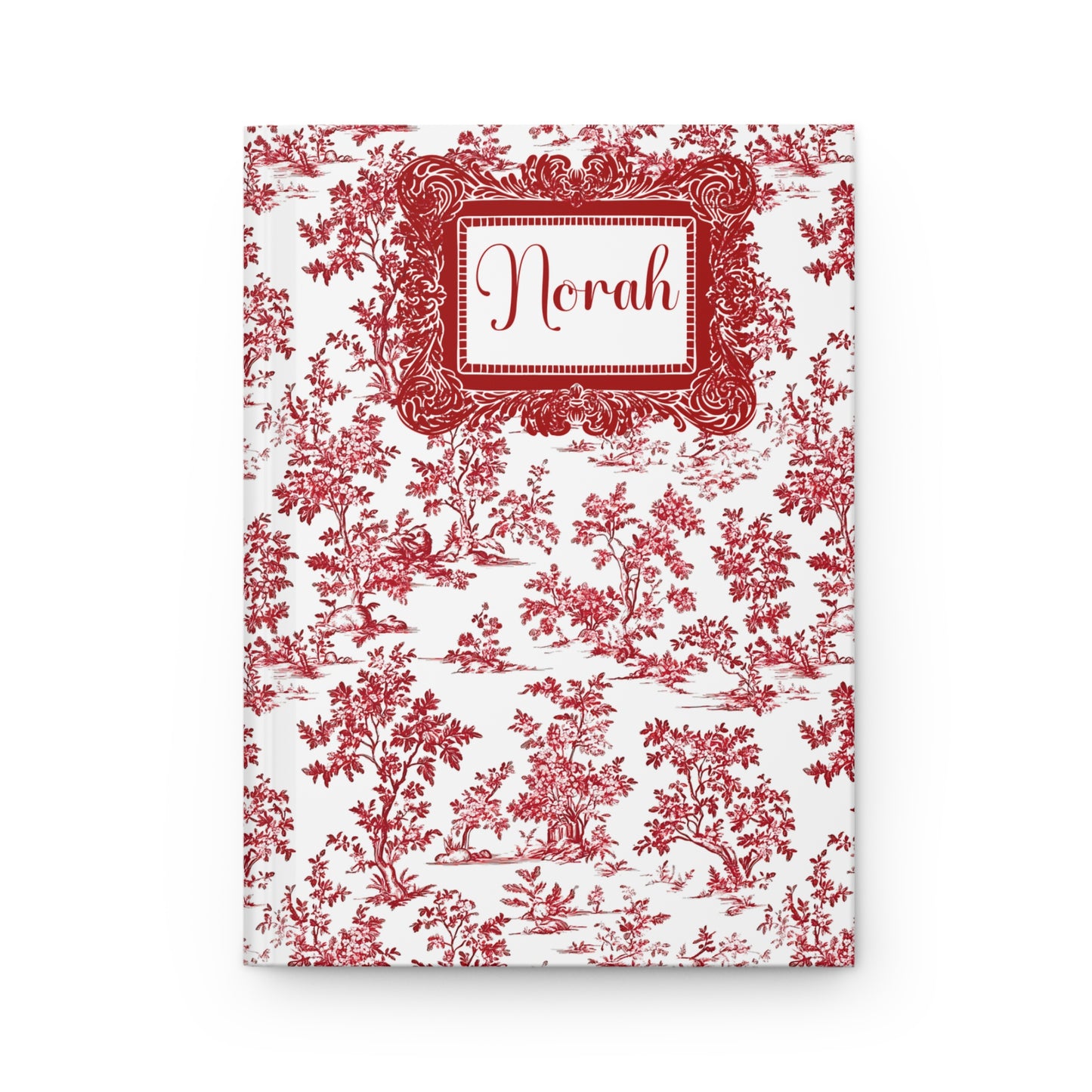 Personalized Classic Toile Hardcover Journal