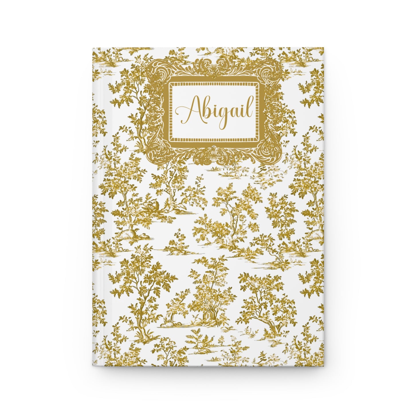 Personalized Classic Toile Hardcover Journal
