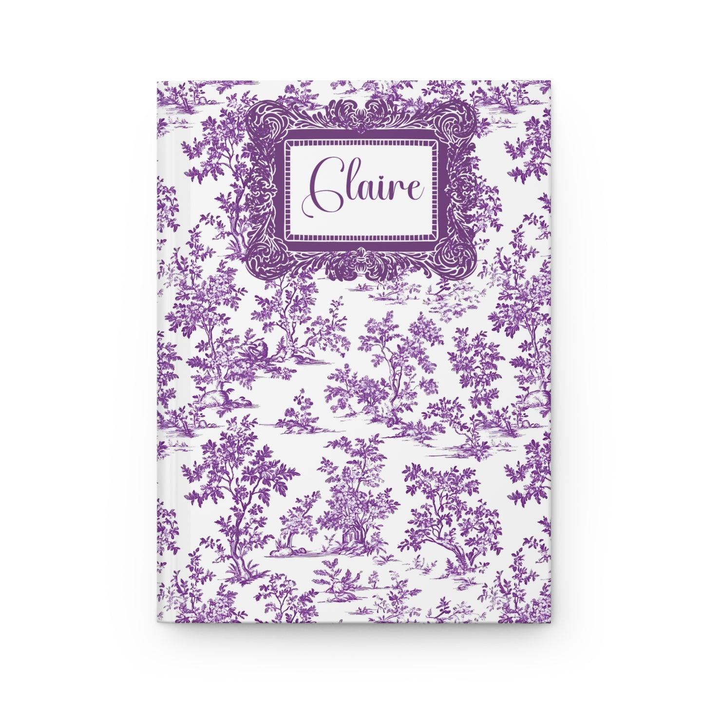 Personalized Classic Toile Hardcover Journal