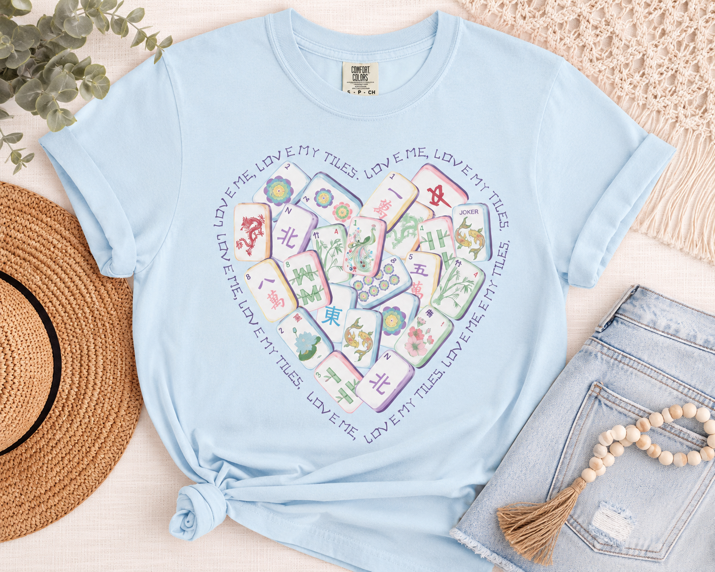 Mahjong Heart Comfort Colors T-Shirt