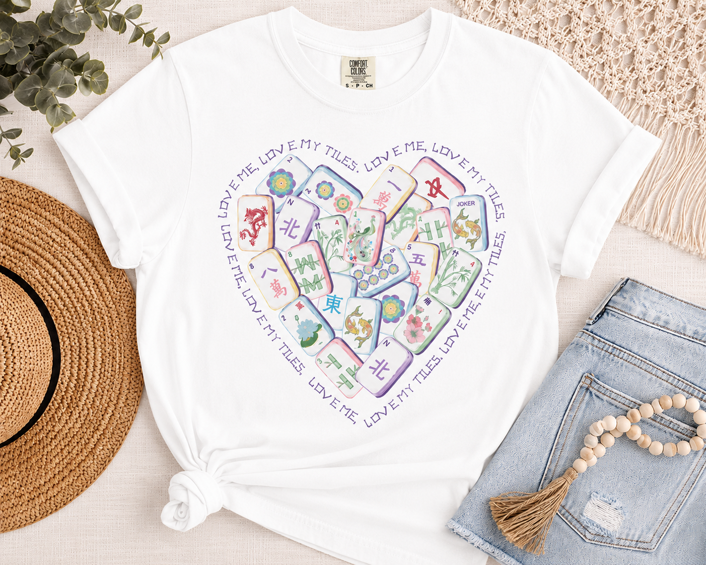 Mahjong Heart Comfort Colors T-Shirt