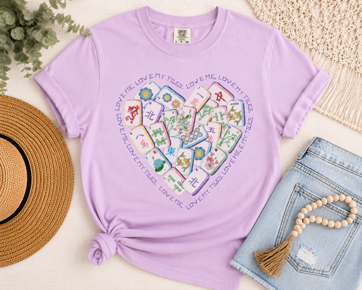 Mahjong Heart Comfort Colors T-Shirt