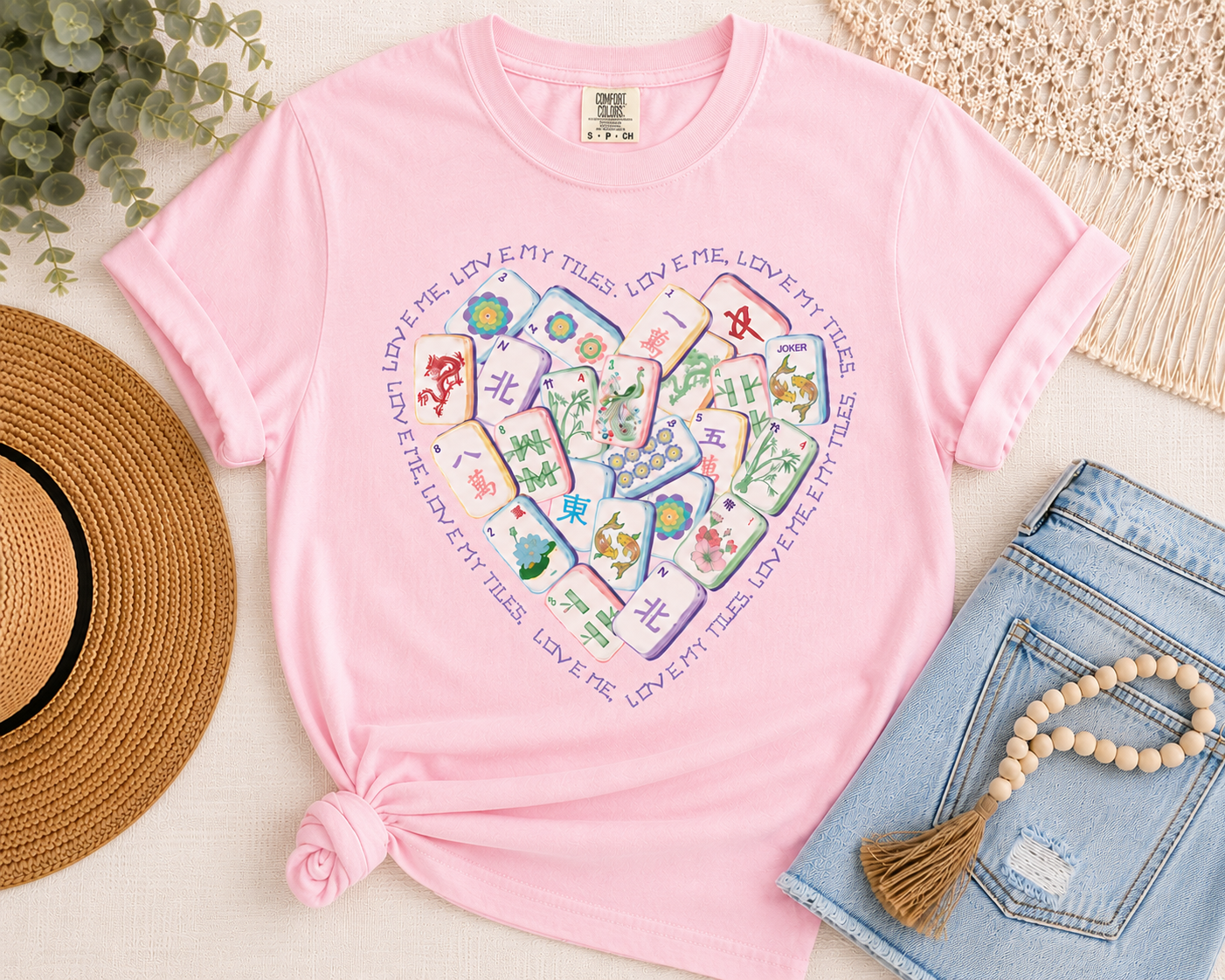 Mahjong Heart Comfort Colors T-Shirt