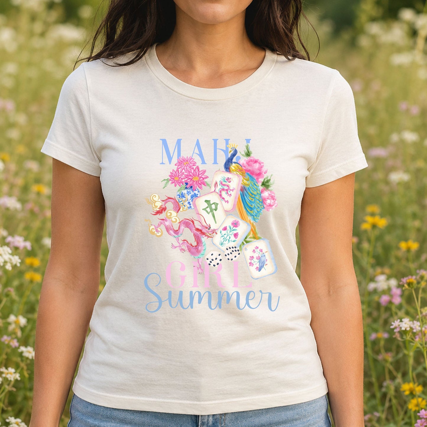 Mahjong Girl Summer T-Shirt
