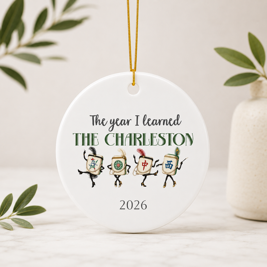 Personalized Mahjong Charleston Ornament 2026 | Custom Mahjong Gift for New Players