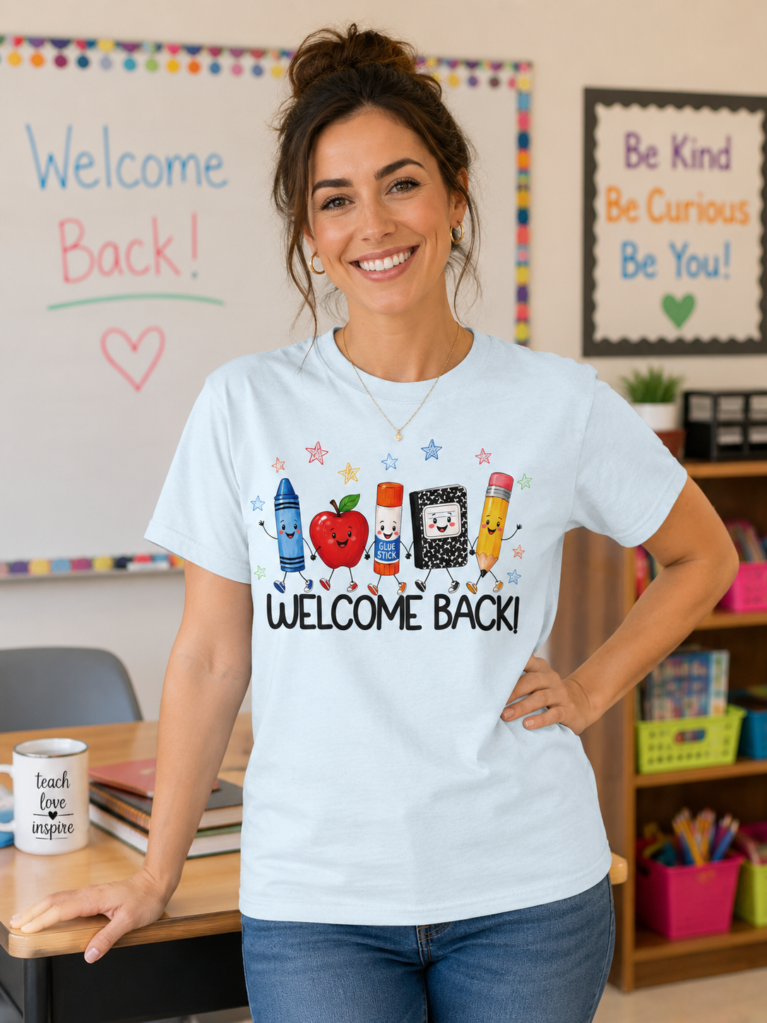 Welcome Back Teacher Shirt | Cute School Supplies Tee
