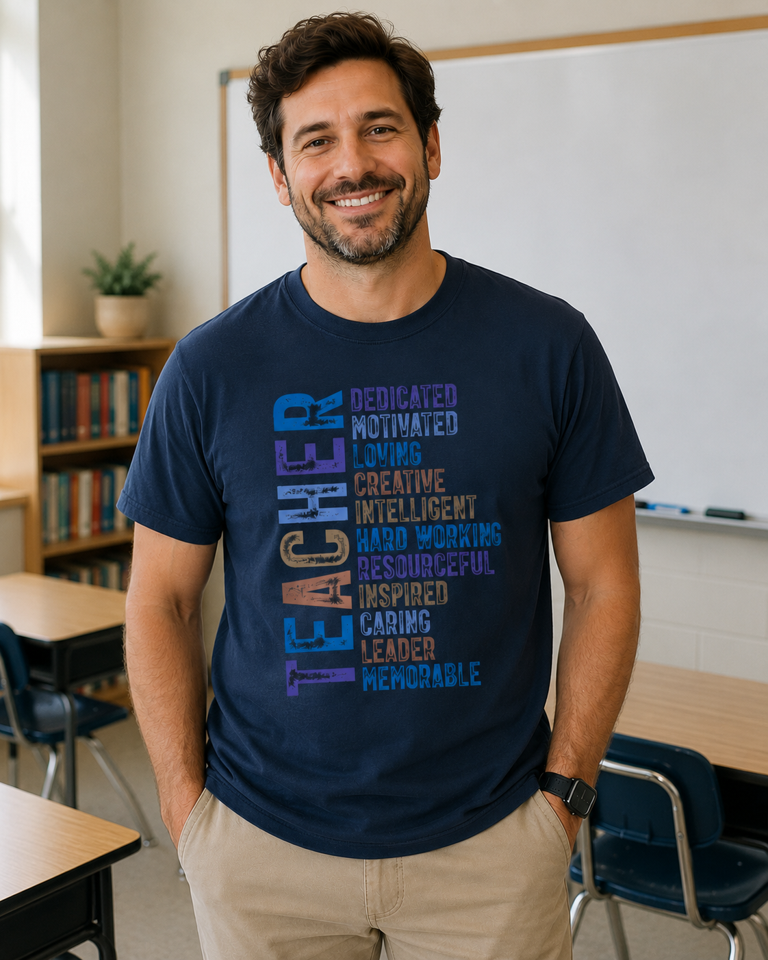 Teacher Word Art Comfort Colors® T-Shirt | Inspirational Teacher Shirt