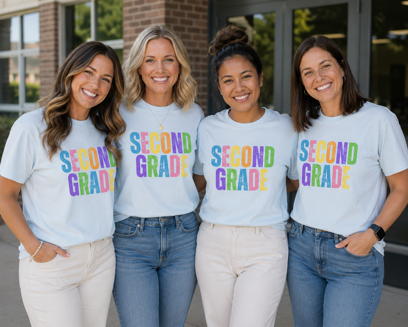 Second Grade  Comfort Colors® T-Shirt | Grade Level Teacher Shirt