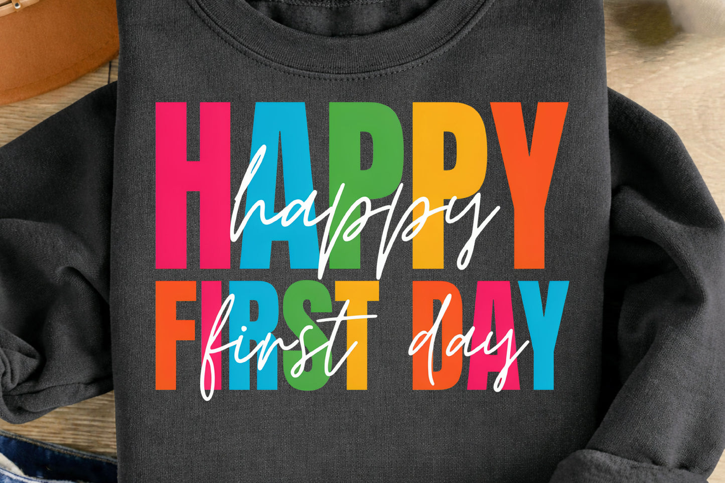 Happy First Day Comfort Colors® School Staff Shirt | First Day of School T-Shirt