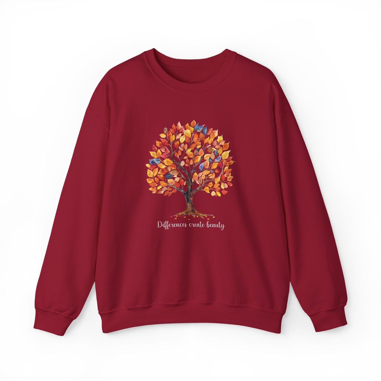 Fall Tree of Belonging Sweatshirt | Gildan Heavy Blend Crewneck