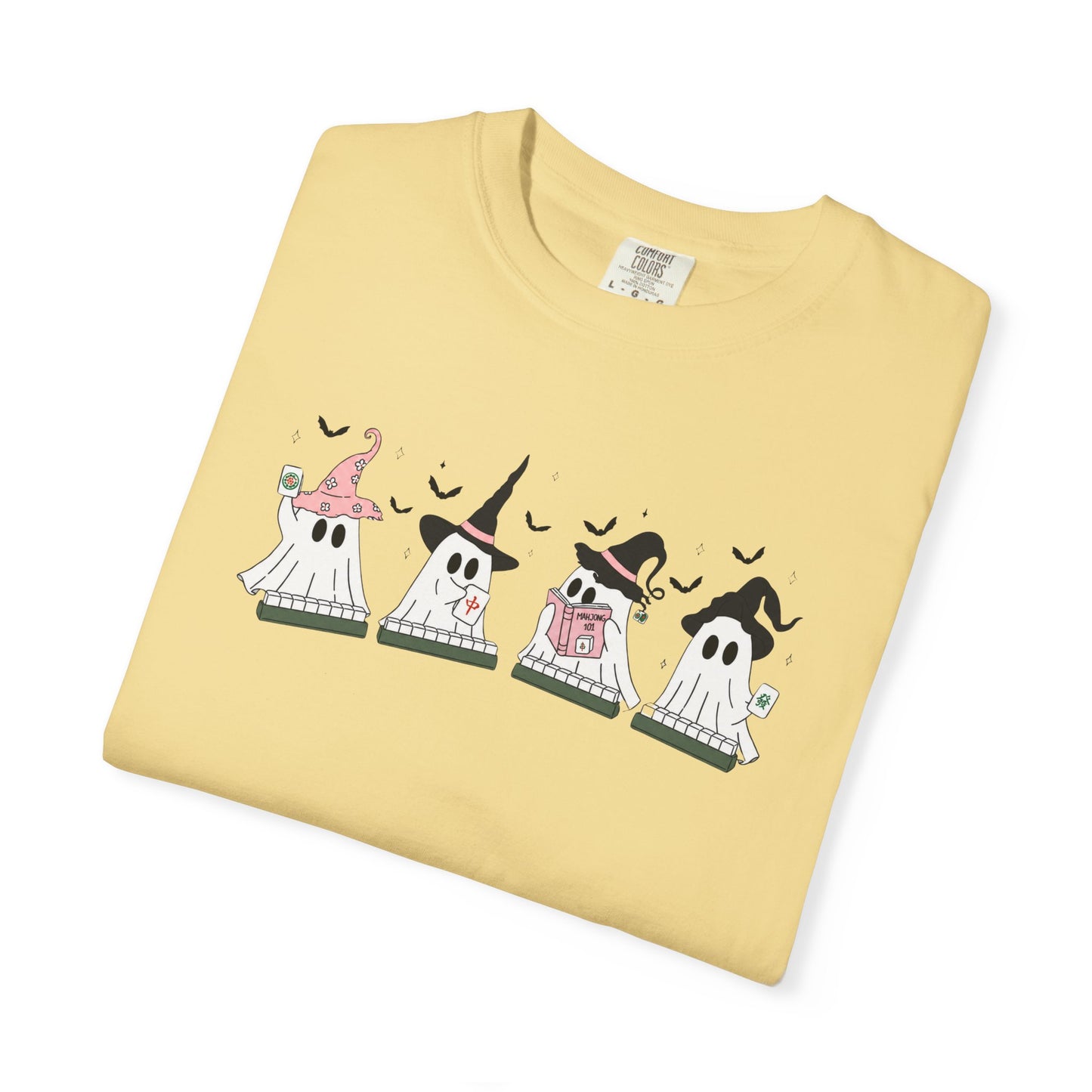 Cute Ghost Mahjong T-Shirt | Mahjong Halloween Tee
