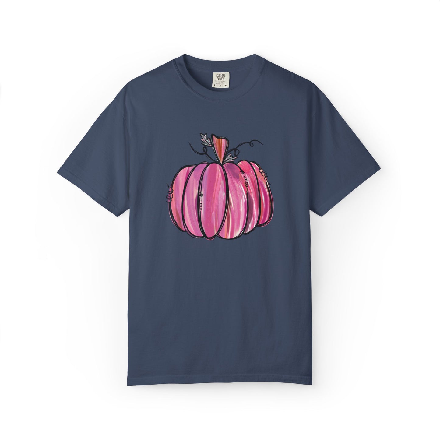 Pink Pumpkin Comfort Colors T-Shirt | The Anchored Bloom