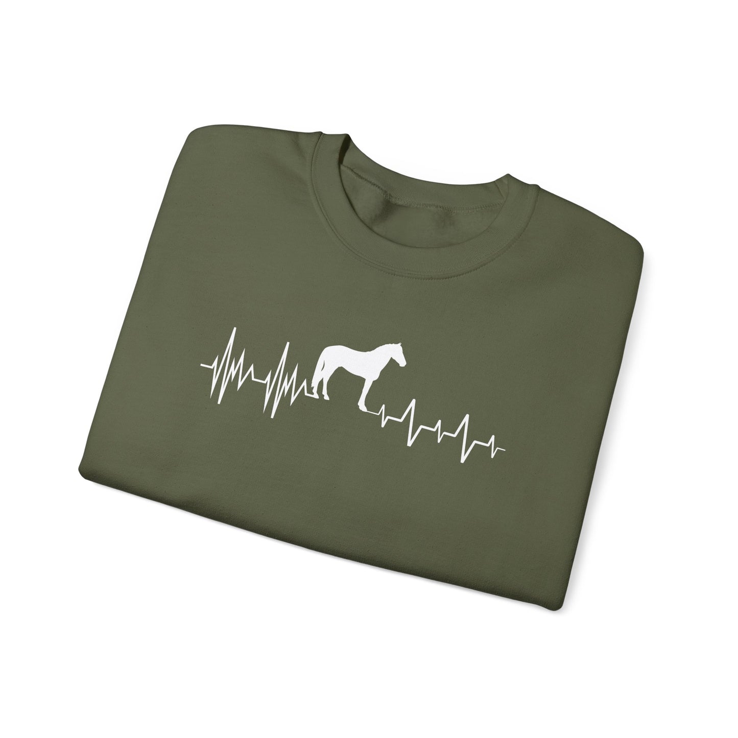 Regulated by Horses Heartbeat Long Sleeve T-Shirt – Equine Therapy Inspired Horse Lover Gift