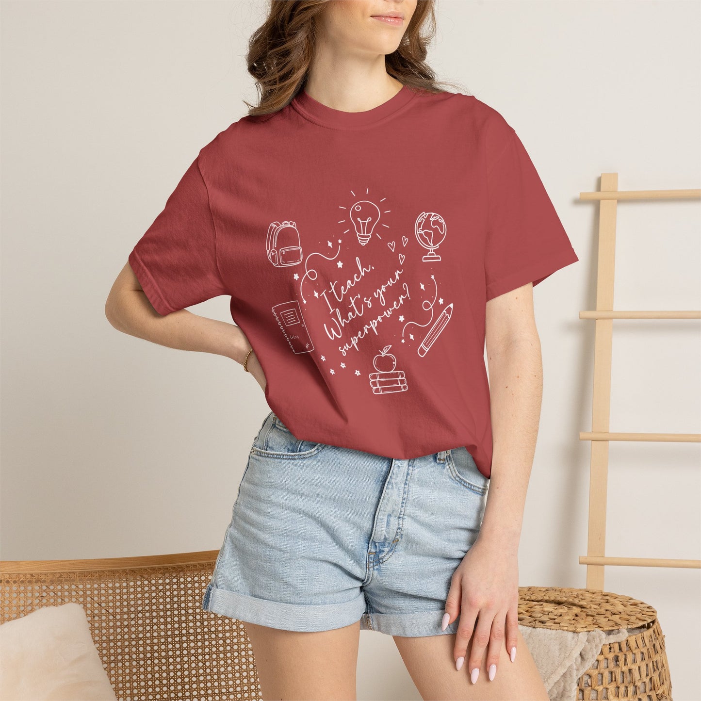 Superpower Teacher Shirt | Comfort Colors Teacher T-Shirt