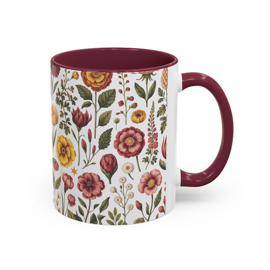 Vintage Botanical Mug | 11oz or 15oz