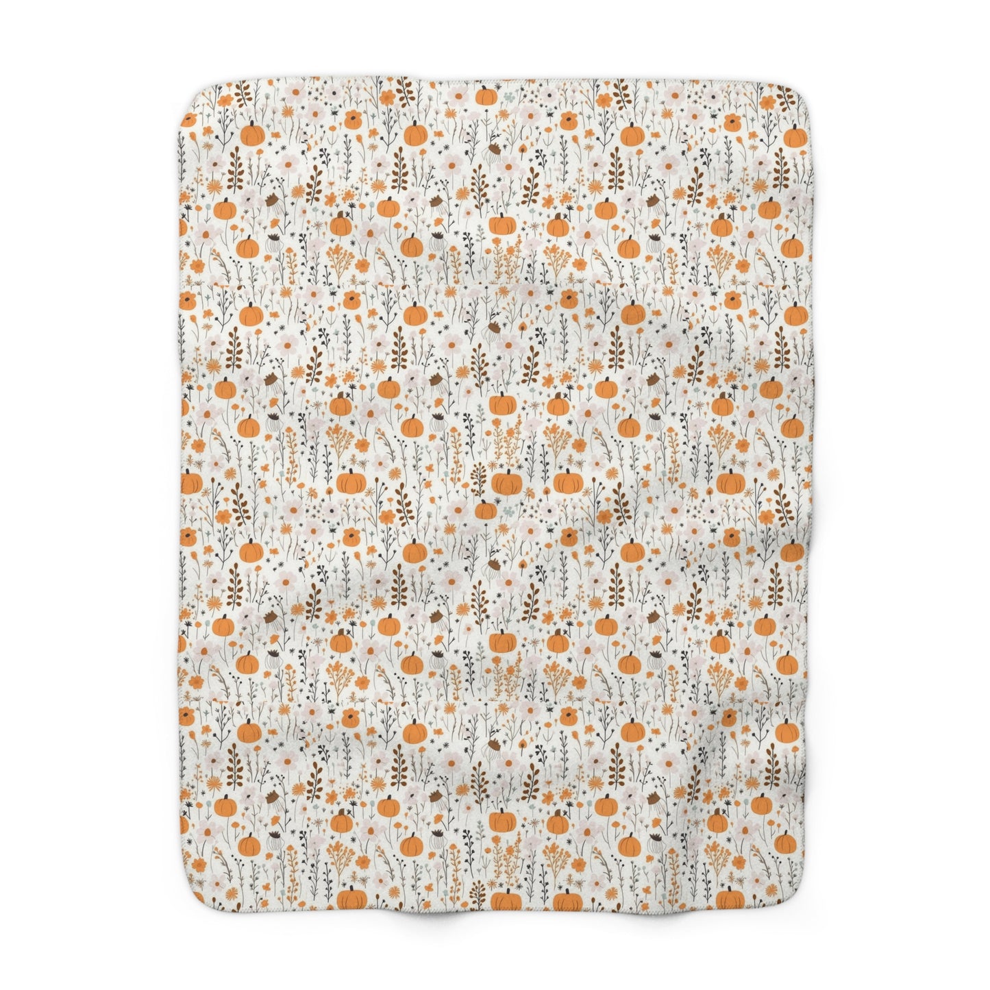 Autumn Blooms Sherpa Fleece Blanket