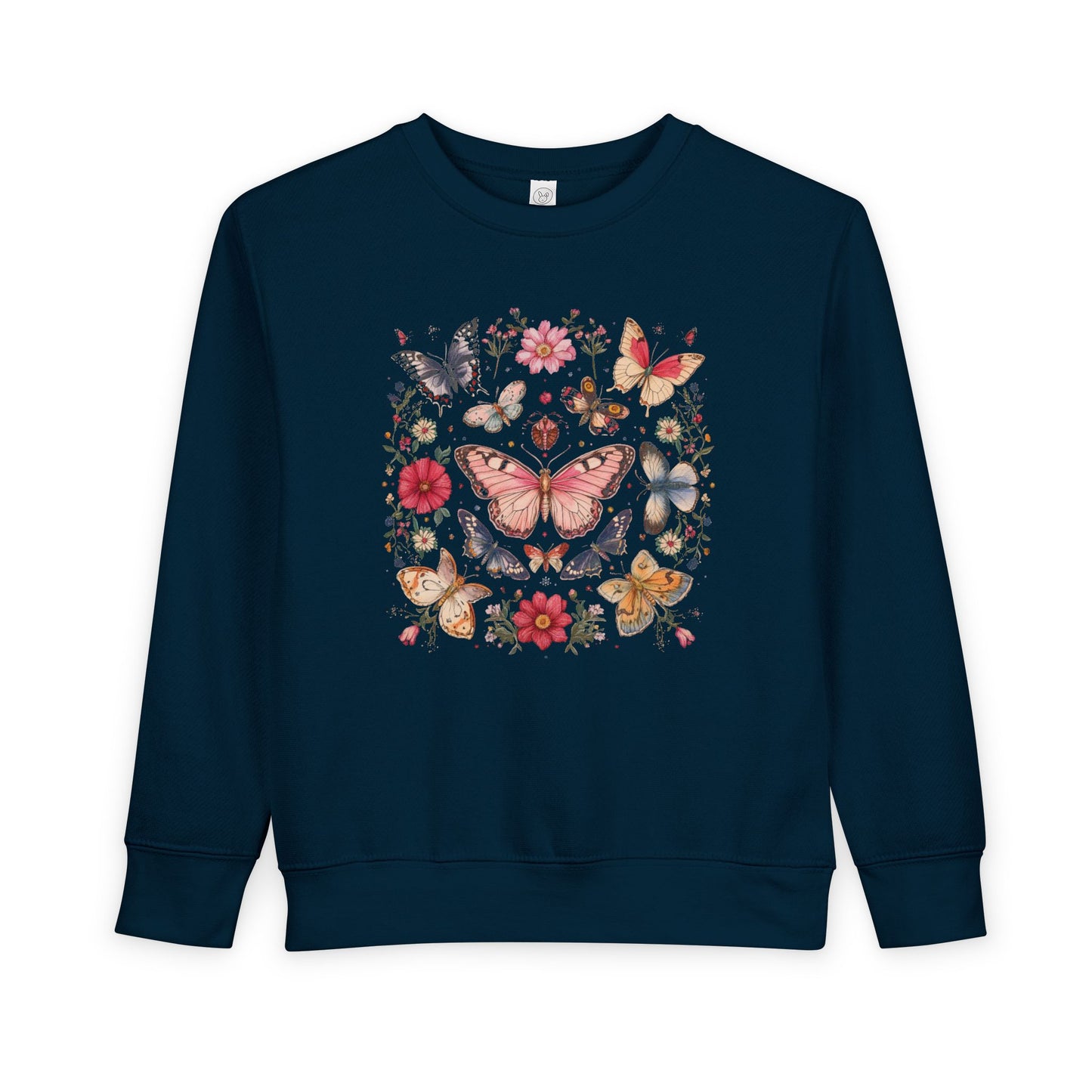 Boho Bloom Butterfly Toddler Sweatshirt