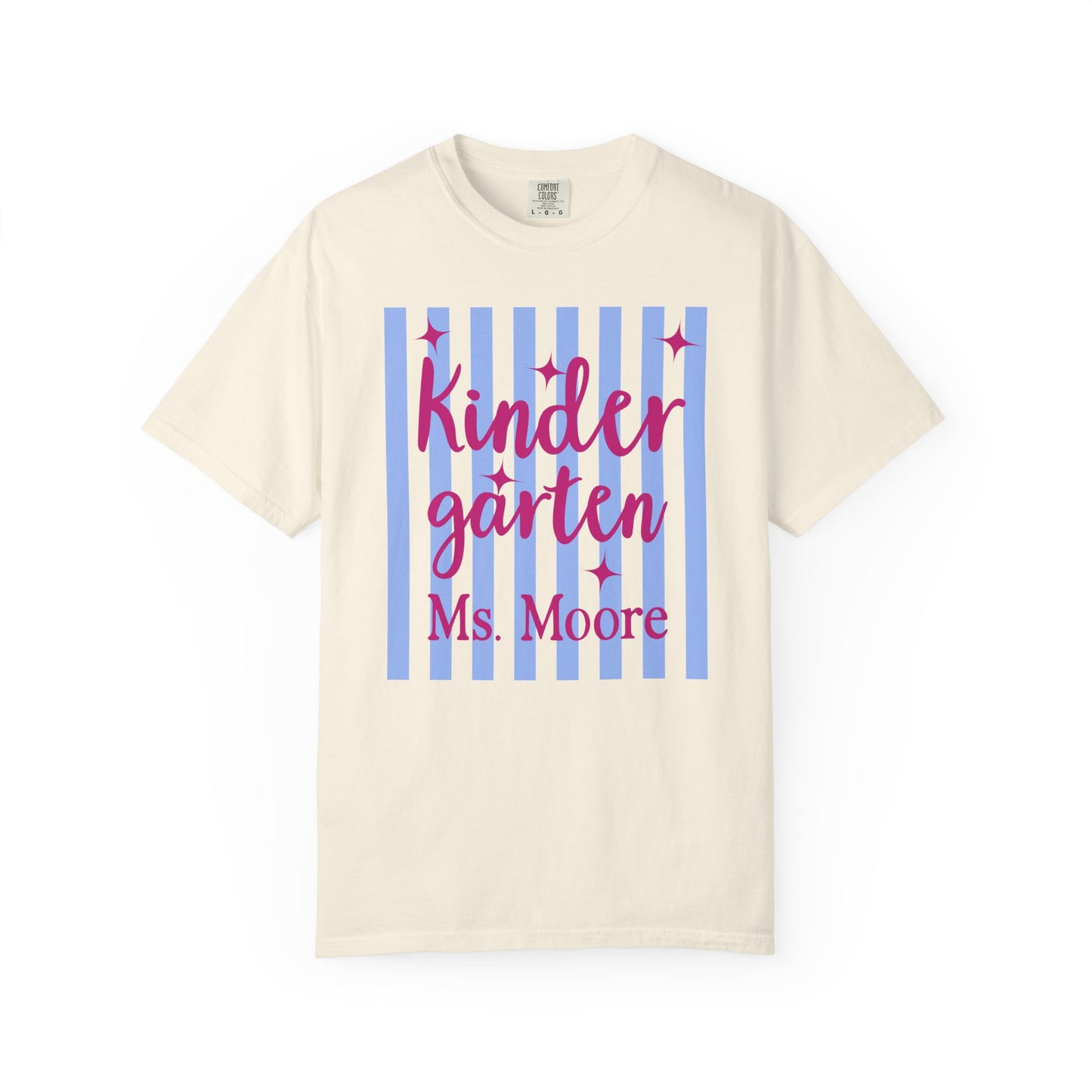 Personalized Kindergarten Teacher Shirt | Custom Matching Kindergarten Teacher Comfort Colors T-Shirt