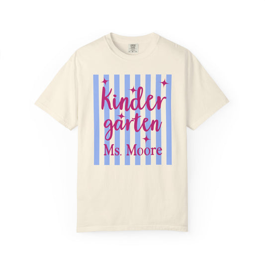 Personalized Kindergarten Teacher Shirt | Custom Matching Kindergarten Teacher Comfort Colors T-Shirt